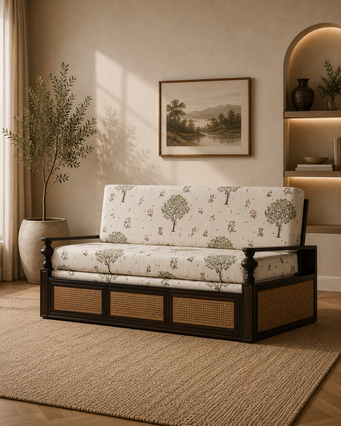 Cochin Fabric Sofa Cum Bed
